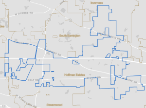 Hoffman Estates, IL map