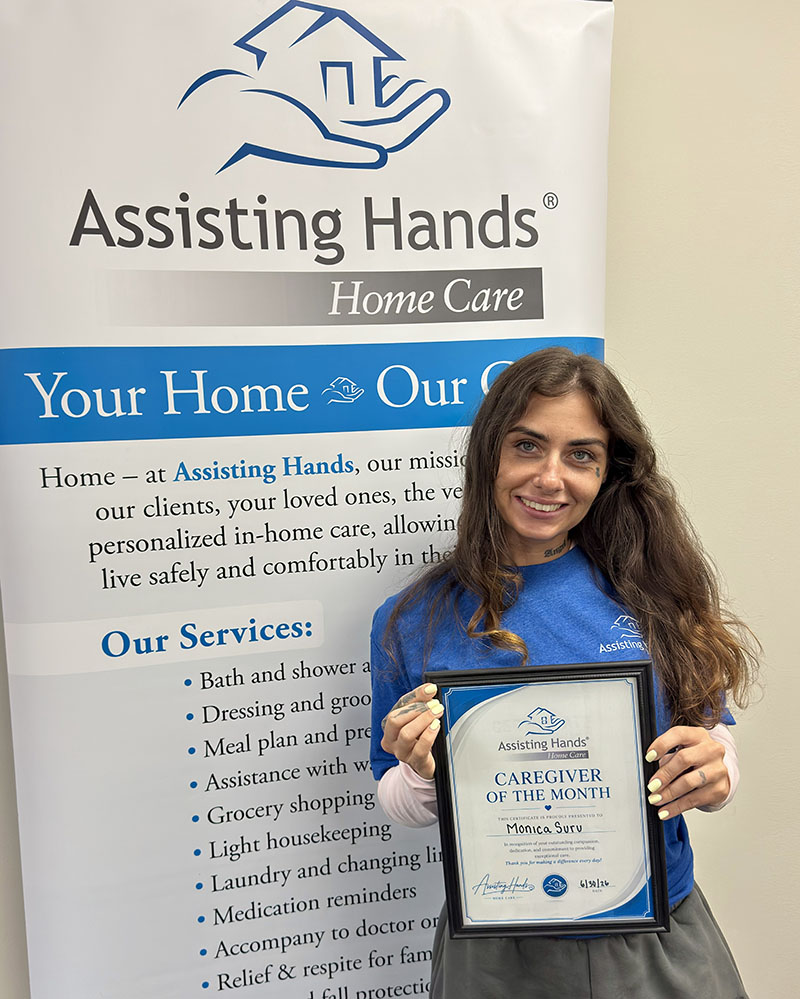 June Caregiver of the Month Monica Suru